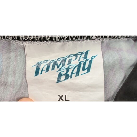 Tampa Bay Rays Shirt Men's XL City Connect Hawaiian Tropical Button Down Devil - Picture 3 of 15